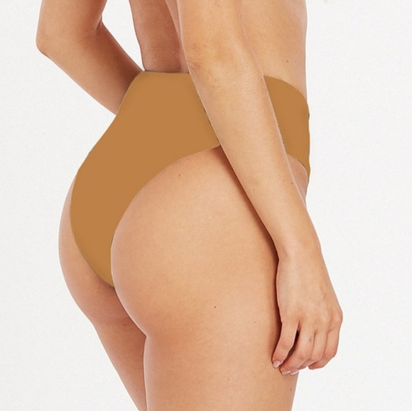 🪢VOLCOM SIMPLY SEAMLESS RETRO BIKINI BOTTOM SIZE M - Picture 2 of 5